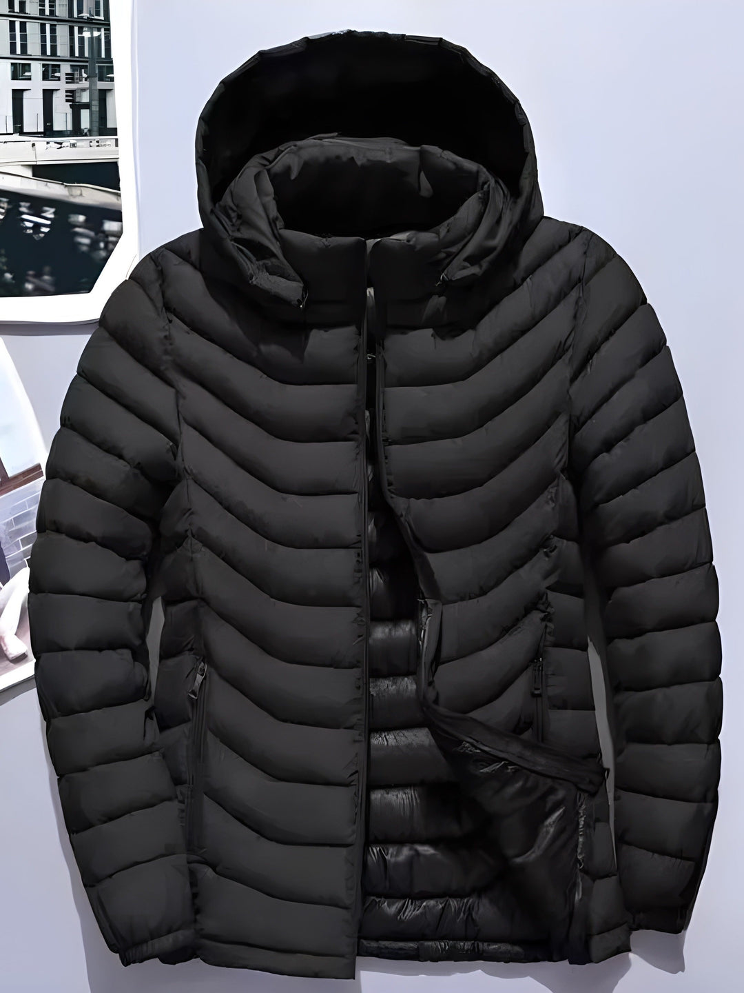 Men's Lovely Quilted Puffer Jacket with Hood