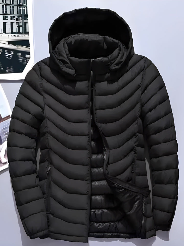 Men's Lovely Quilted Puffer Jacket with Hood
