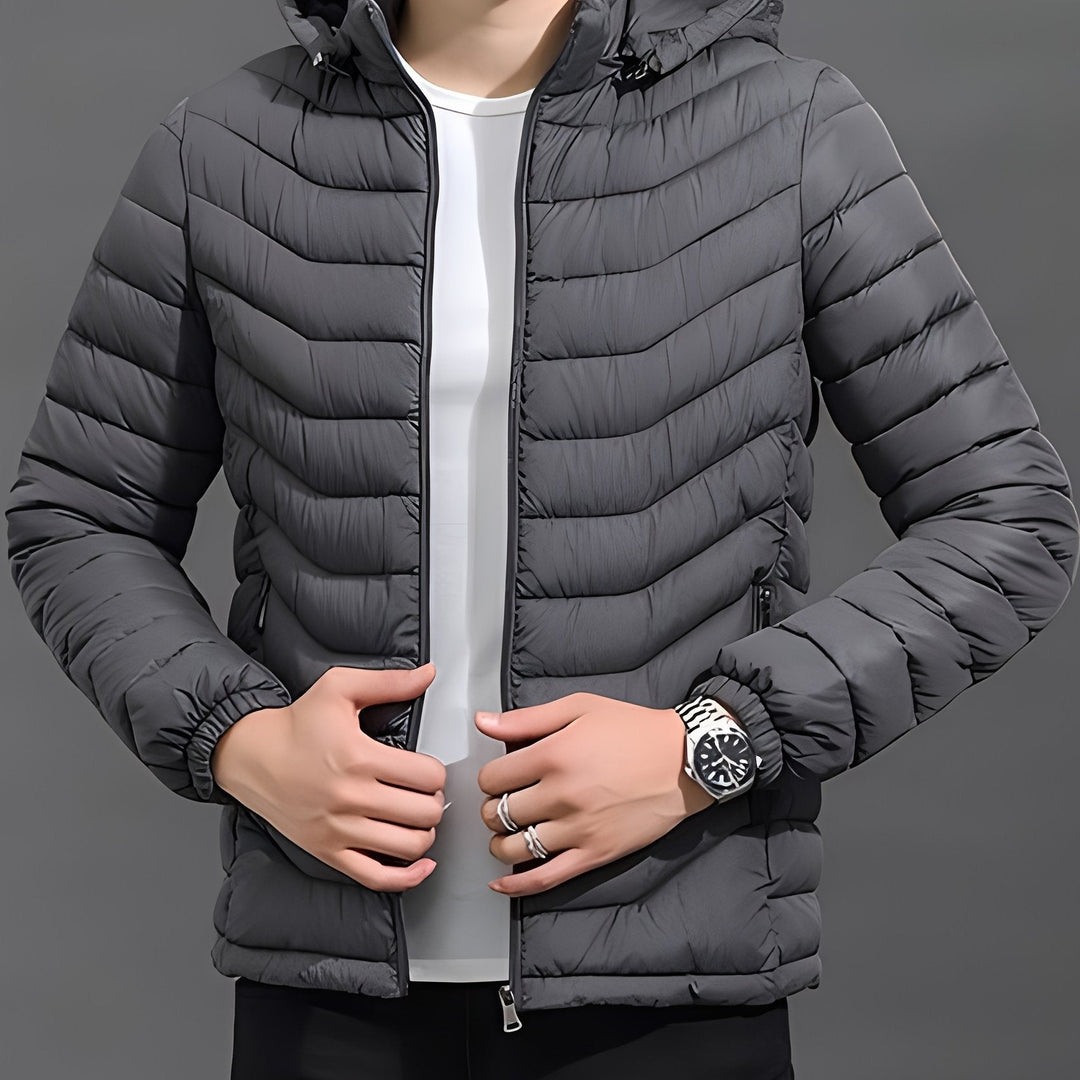 Men's Lovely Quilted Puffer Jacket with Hood