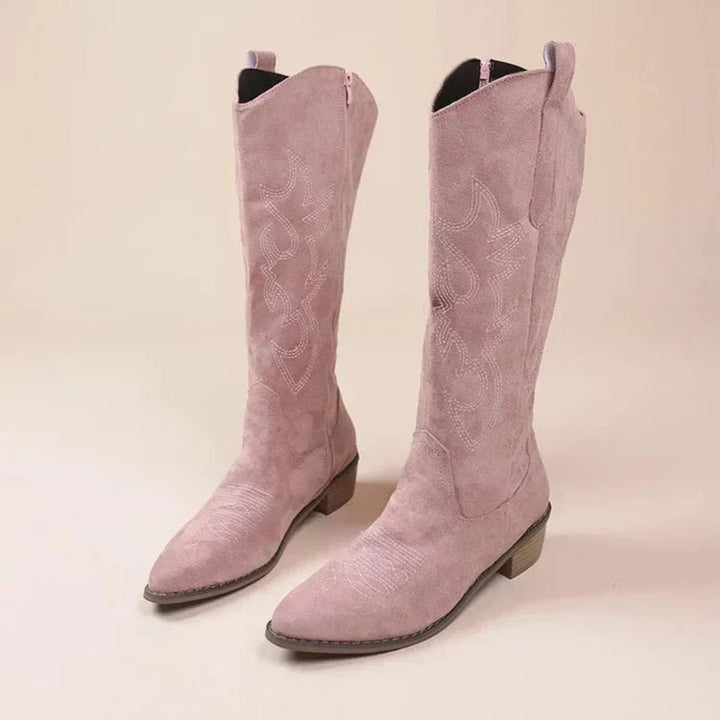 Women's Graceful Knee High Cowboy Boots