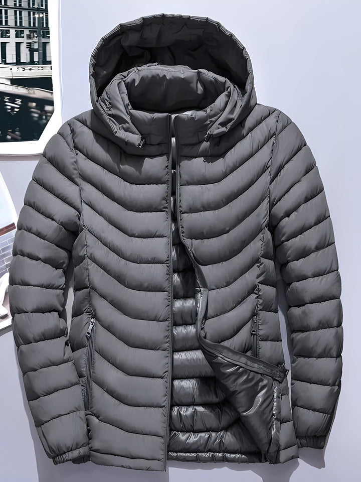 Men's Lovely Quilted Puffer Jacket with Hood