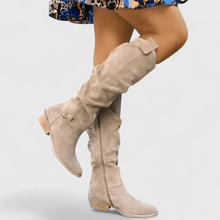 Women's Stylish Suede Knee High Boots