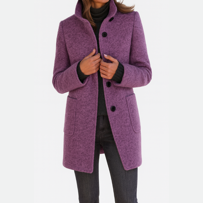 Harper | Women's coat with high collar