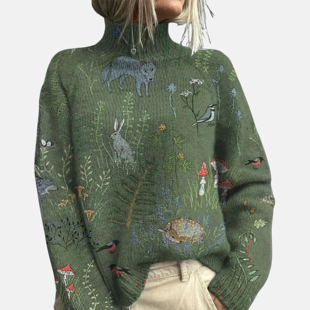 Women's Effortless Turtleneck Knit Jumper