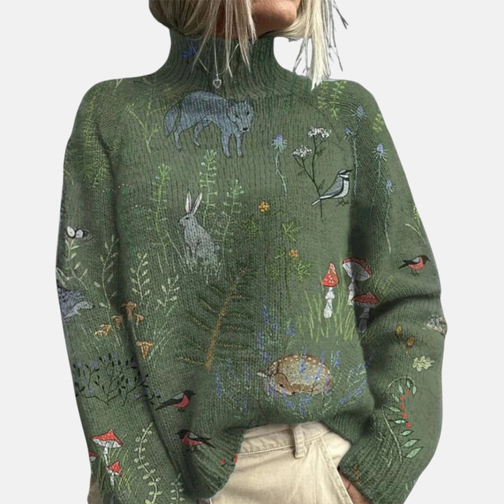 Women's Effortless Turtleneck Knit Jumper