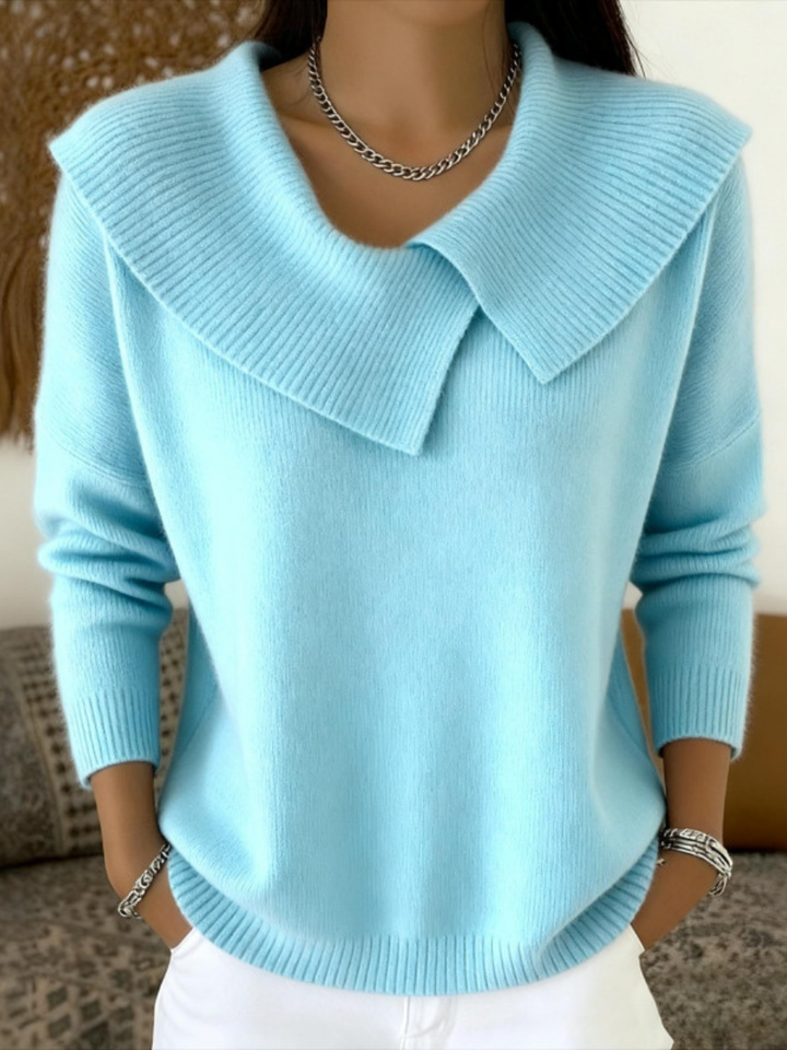 Sofia | Warm jumper with soft collar