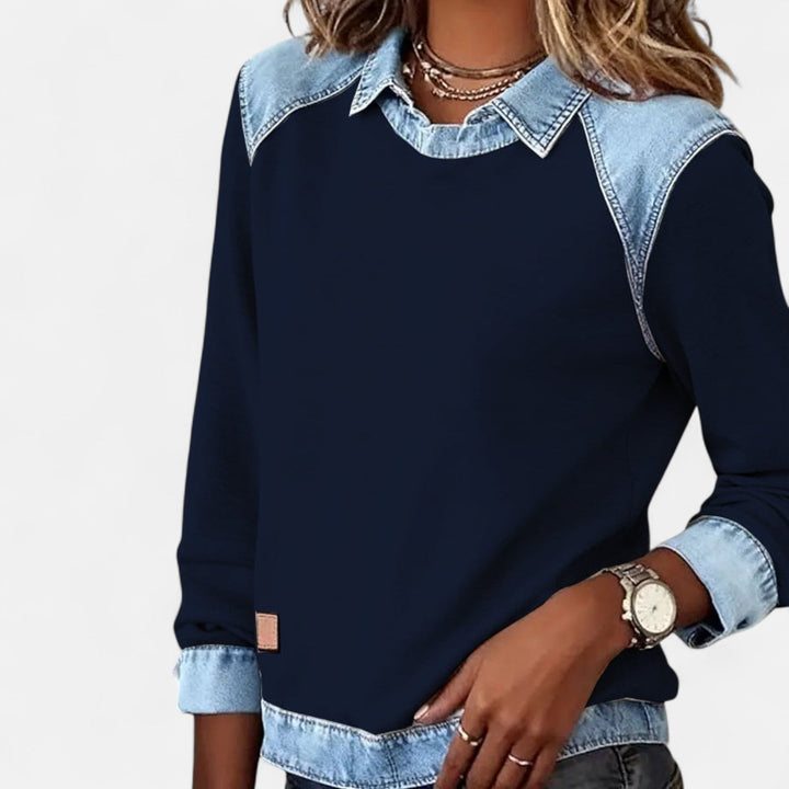 Women's Stylish Cotton Long Sleeve Blouse