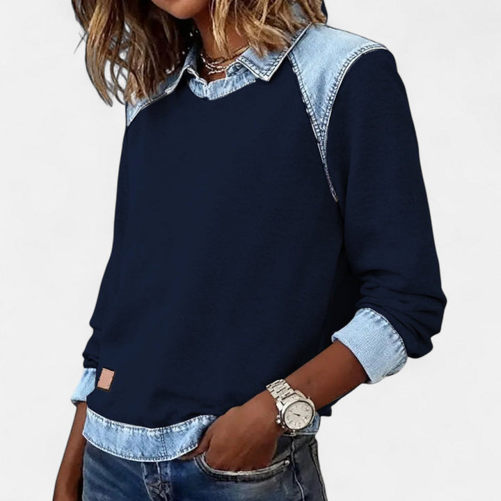 Women's Stylish Cotton Long Sleeve Blouse