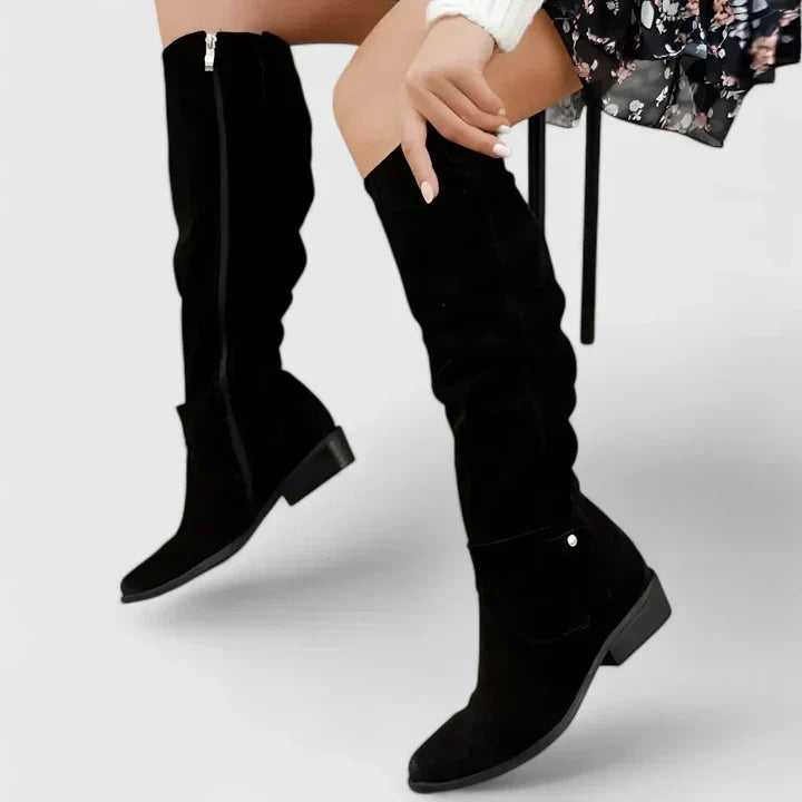 Women's Sophisticated Flat Knee High Boots