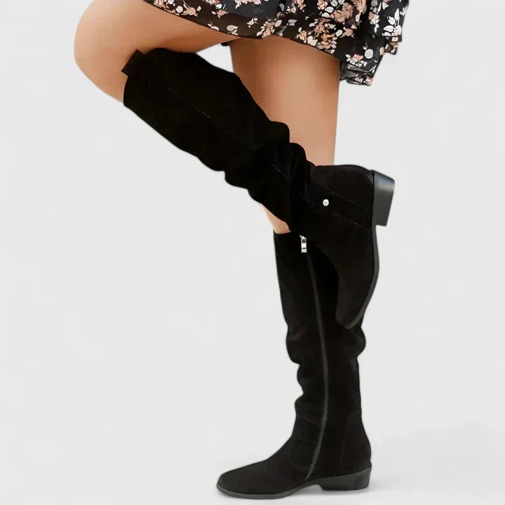Women's Sophisticated Flat Knee High Boots