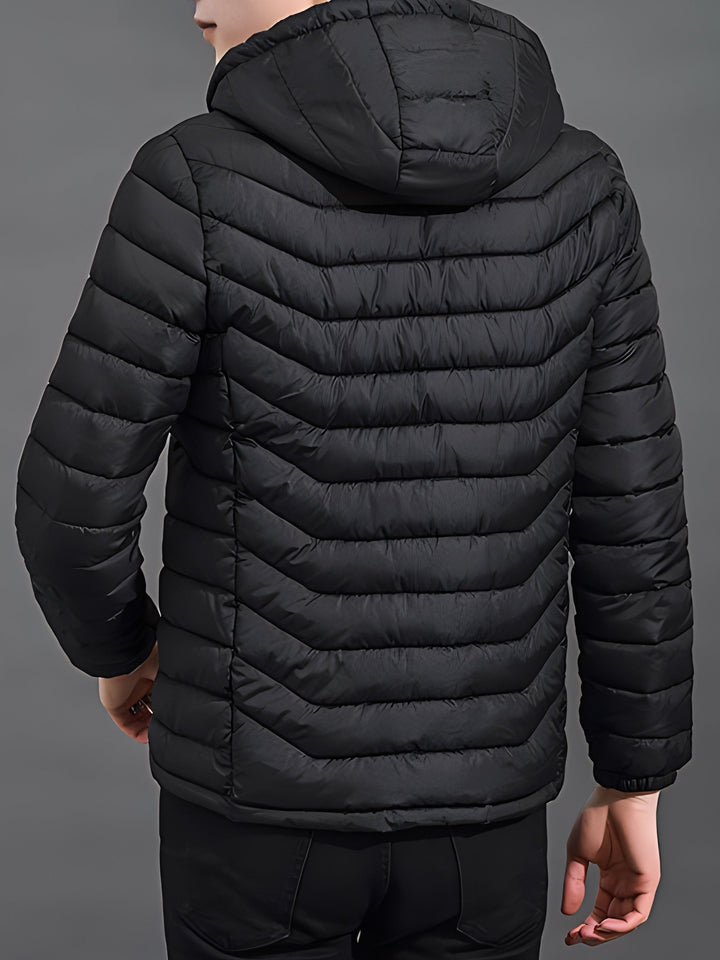 Men's Lovely Quilted Puffer Jacket with Hood