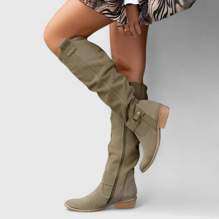 Women's Sophisticated Flat Knee High Boots