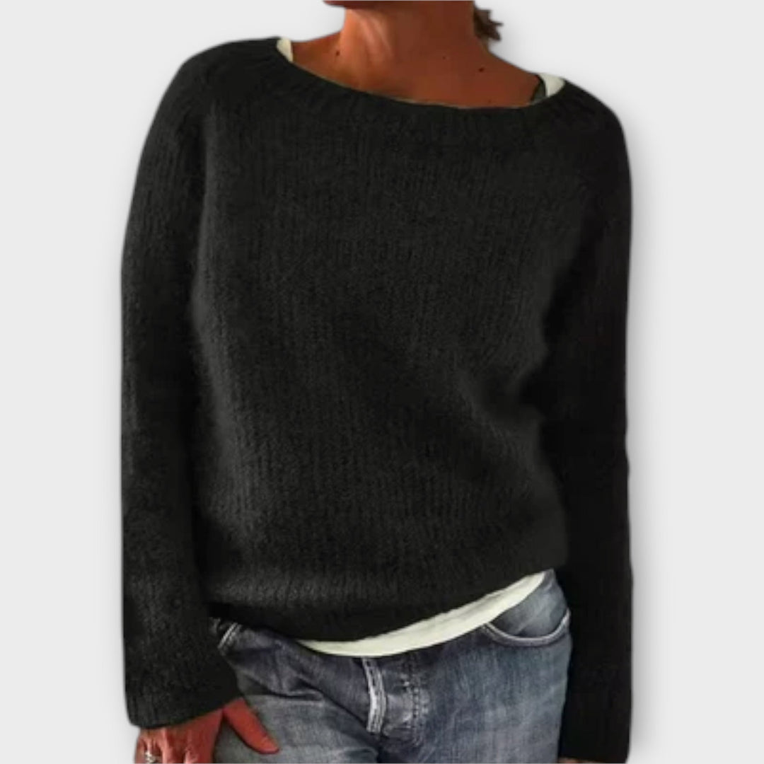 Josu – Solid Color Knit Sweater