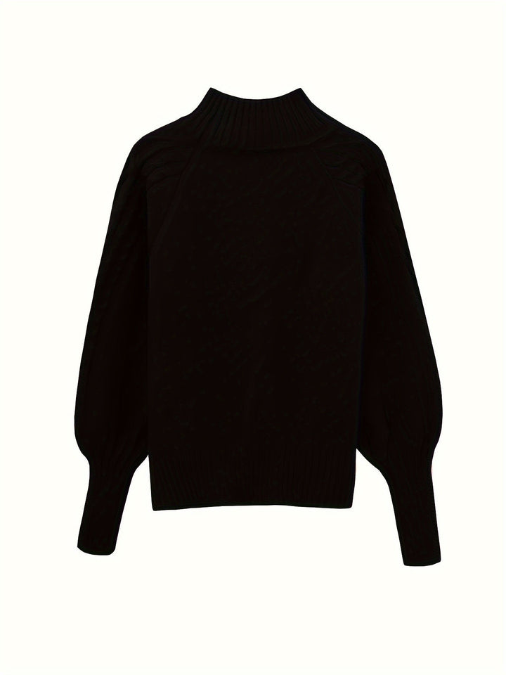 Women's Cosy Cable Knit Turtleneck Jumper