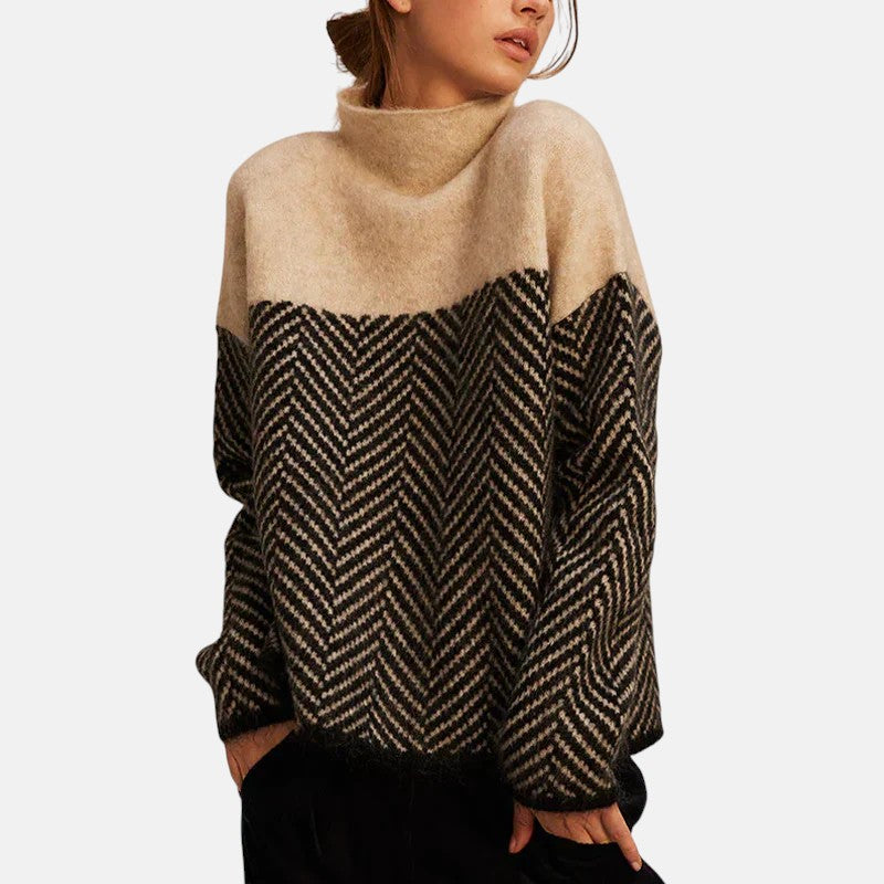 Women's Refined Turtleneck Knit Jumper