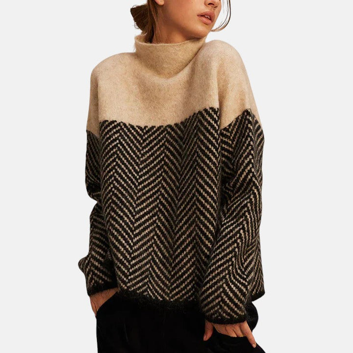 Women's Refined Turtleneck Knit Jumper