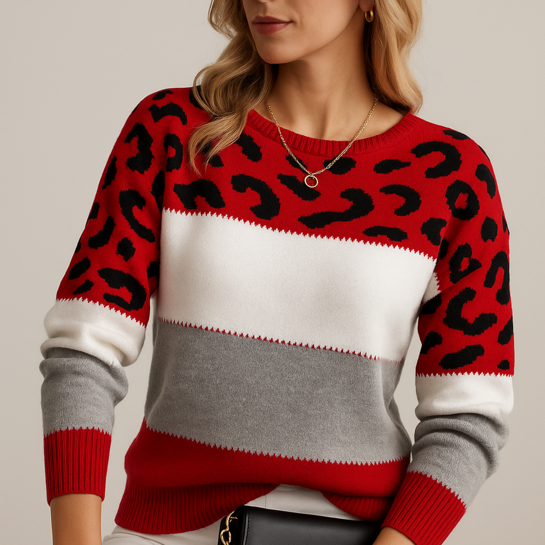 Grace™ | Leopard Elegance Jumper