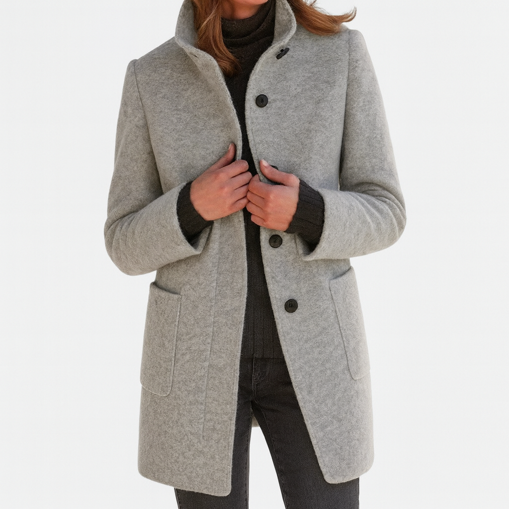 Harper | Women's coat with high collar
