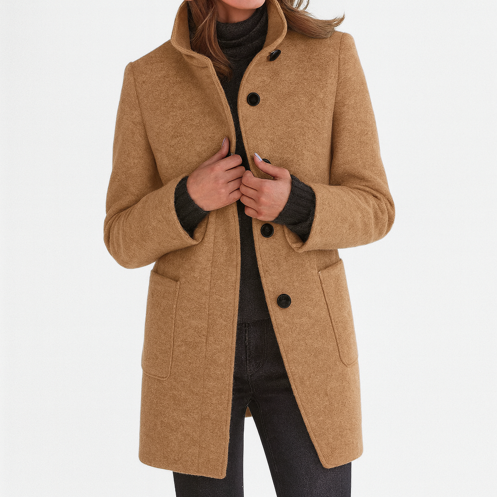 Harper | Women's coat with high collar