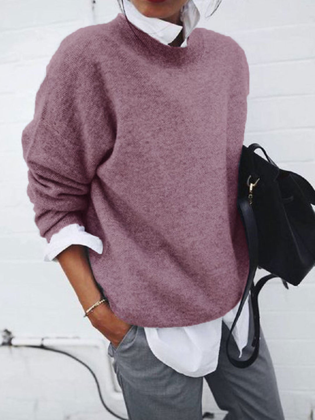 Women's Classic Crew Neck Knit Jumper