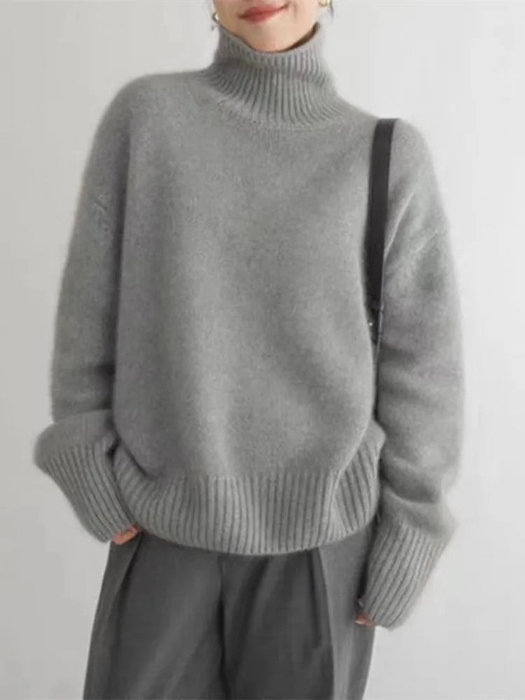 Rosie | Cashmere Roll neck