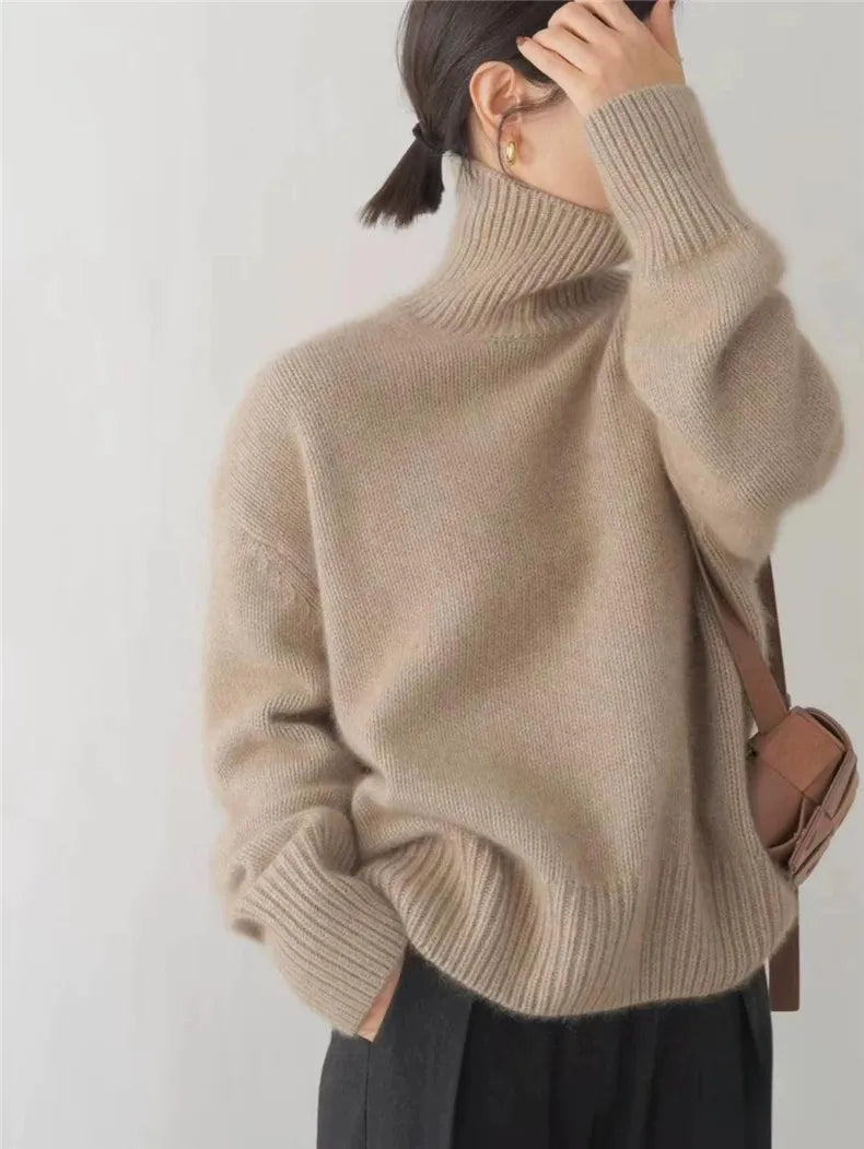 Rosie | Cashmere Roll neck