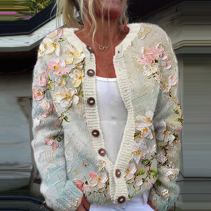 Amelia | Vintage Floral Cardigan Sweater