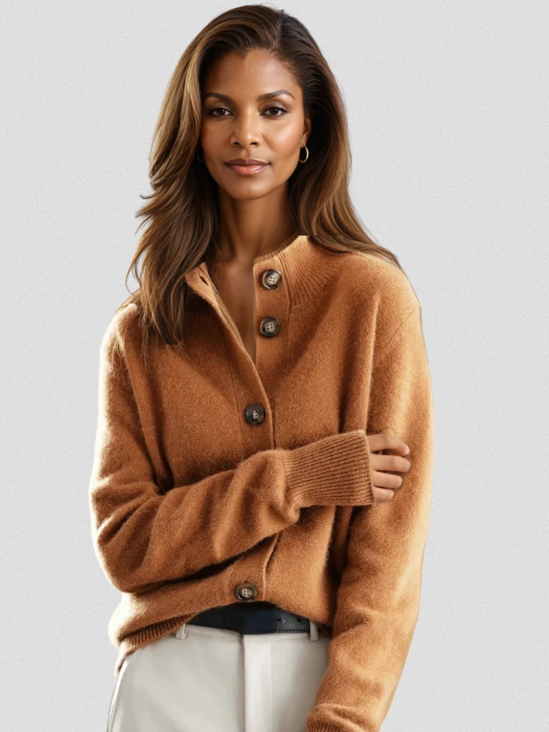Women's Relaxed Knit Button Down Cardigan