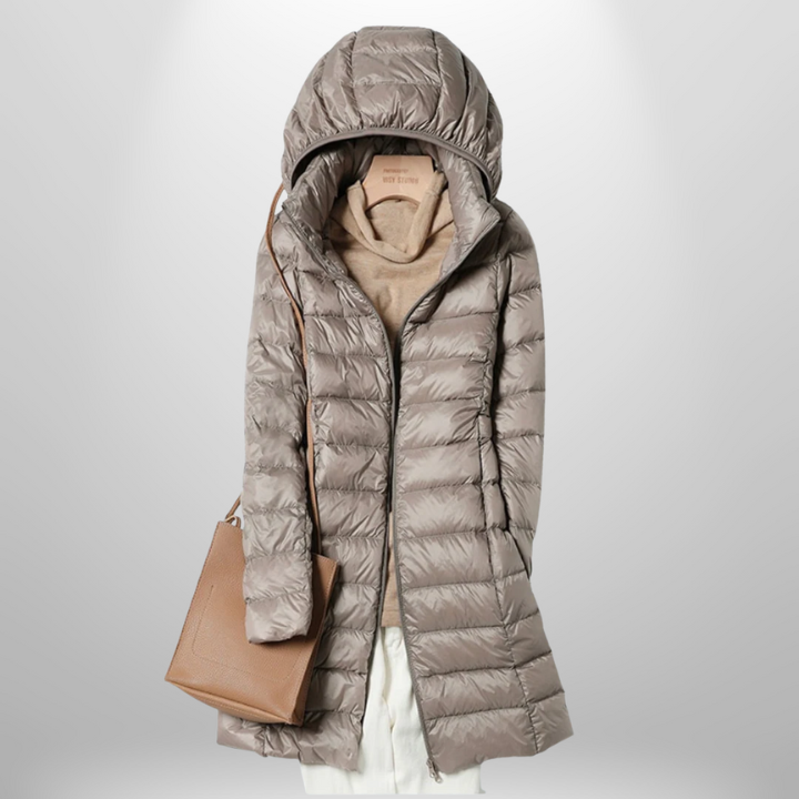 Ivy | Ultra-Light Down Jacket With Detachable Hood