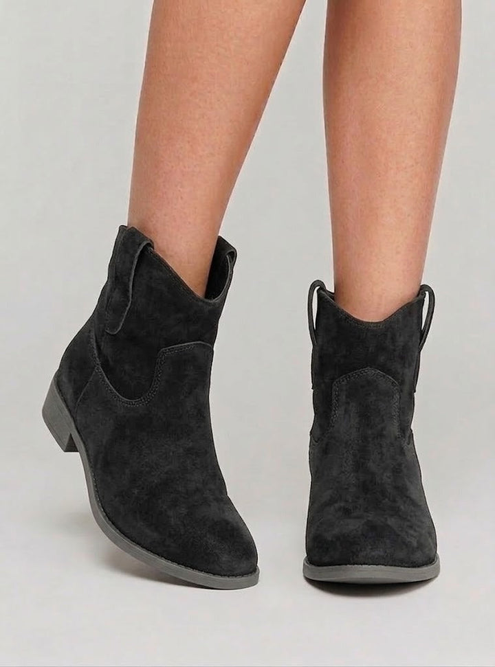 Women's Timeless Suede Western Ankle Boots