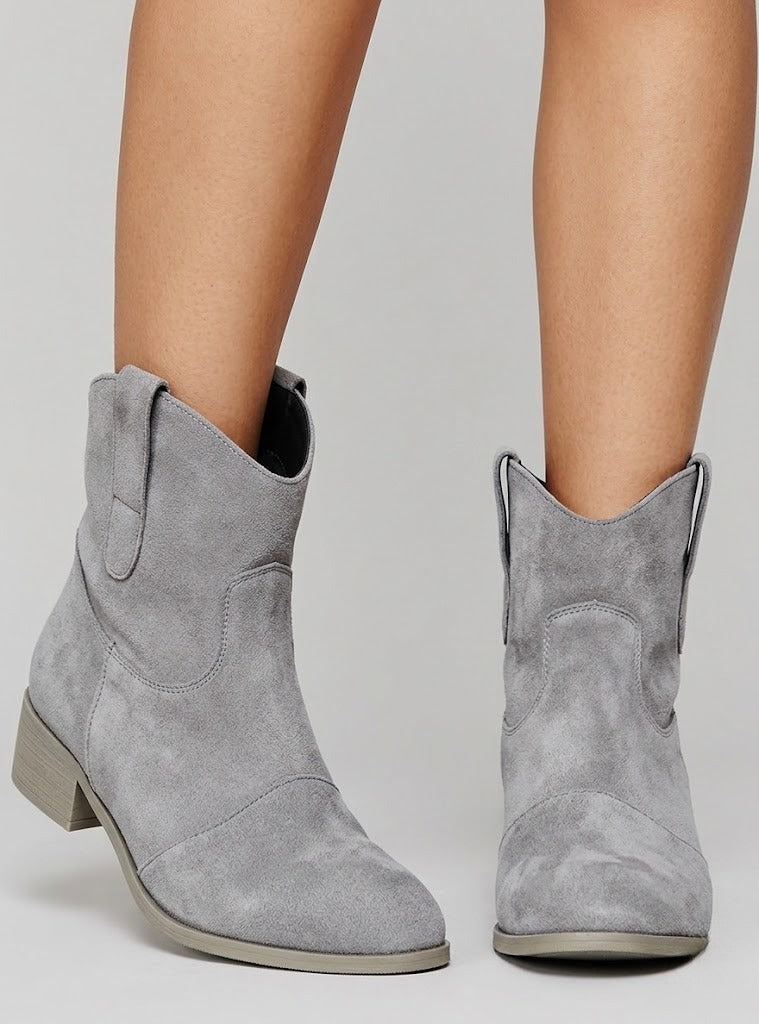 Women's Timeless Suede Western Ankle Boots