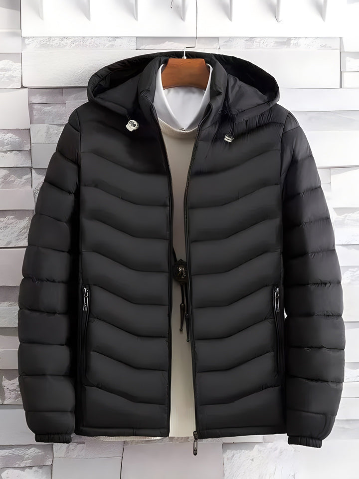 Men's Lovely Quilted Puffer Jacket with Hood