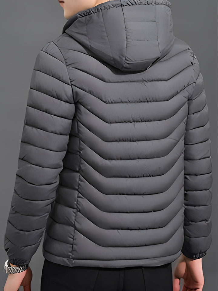 Men's Lovely Quilted Puffer Jacket with Hood