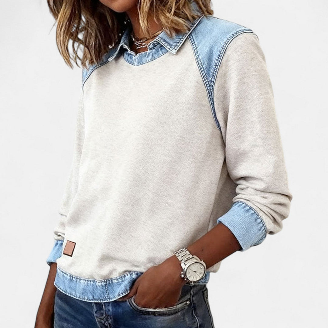 Women's Stylish Cotton Long Sleeve Blouse