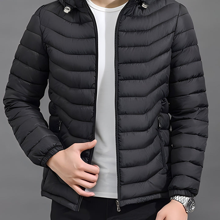 Men's Lovely Quilted Puffer Jacket with Hood