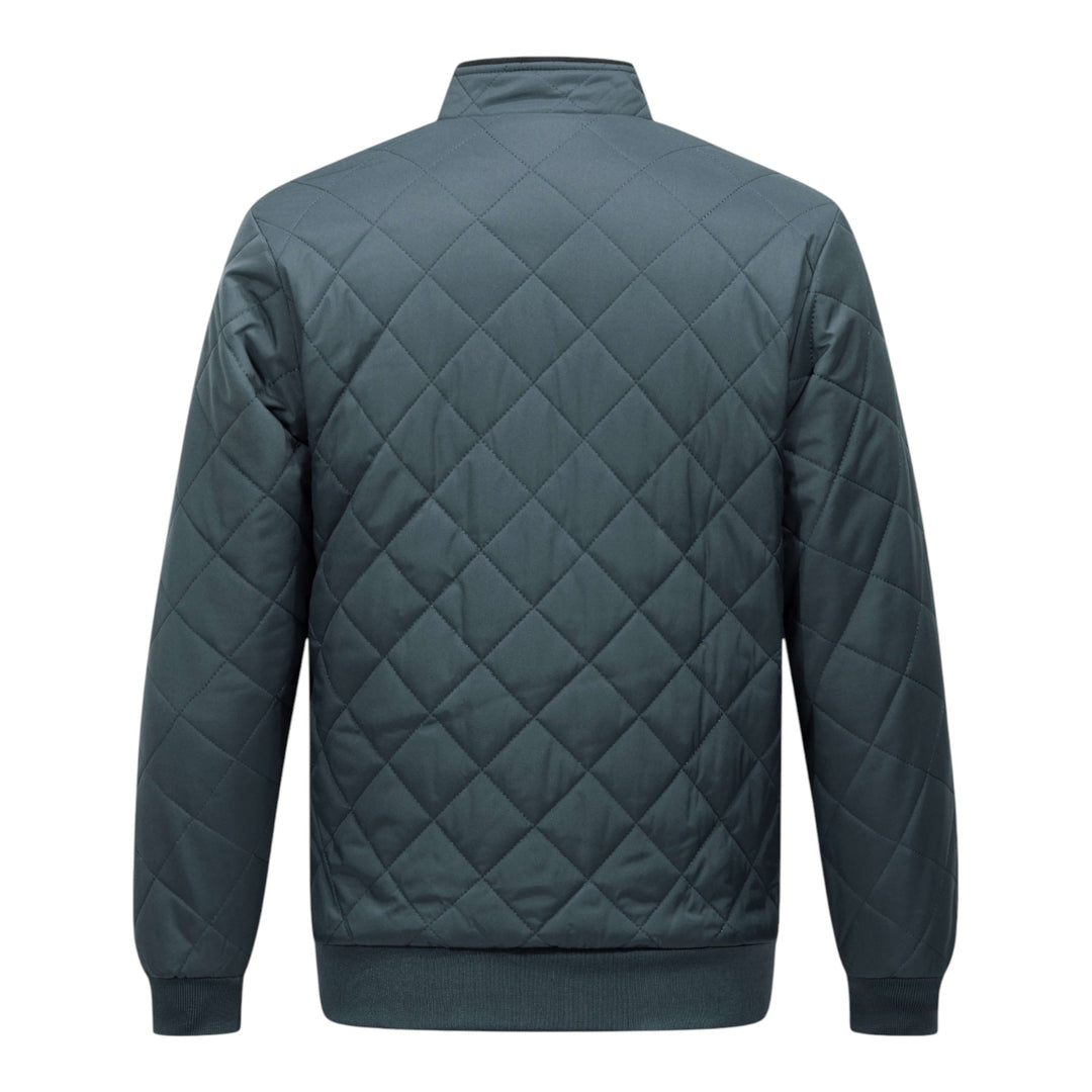 Men's Stylish Quilted Puffer Jacket with Funnel Neck