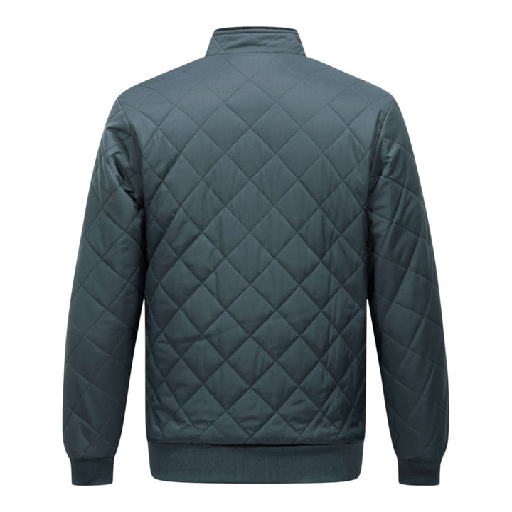 Men's Stylish Quilted Puffer Jacket with Funnel Neck