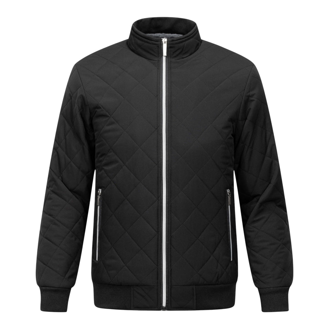 Men's Stylish Quilted Puffer Jacket with Funnel Neck