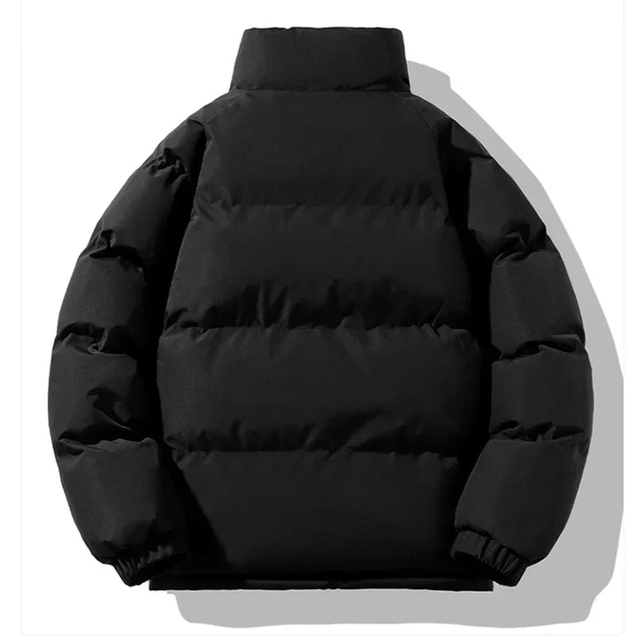 Men's Relaxed Quilted Puffer Jacket with Funnel Neck