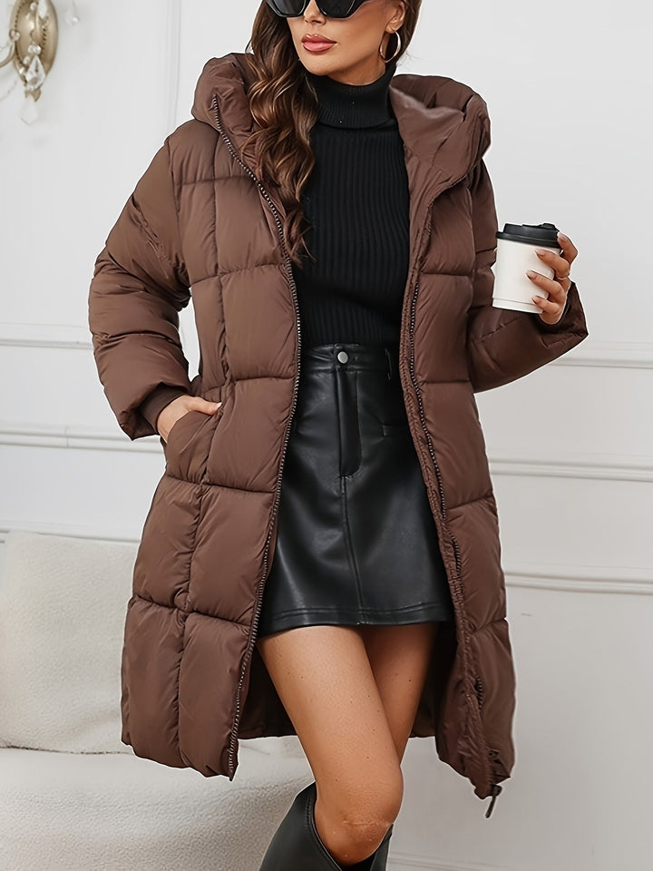 Women's Stylish Quilted Hooded Puffer Oversized Jacket