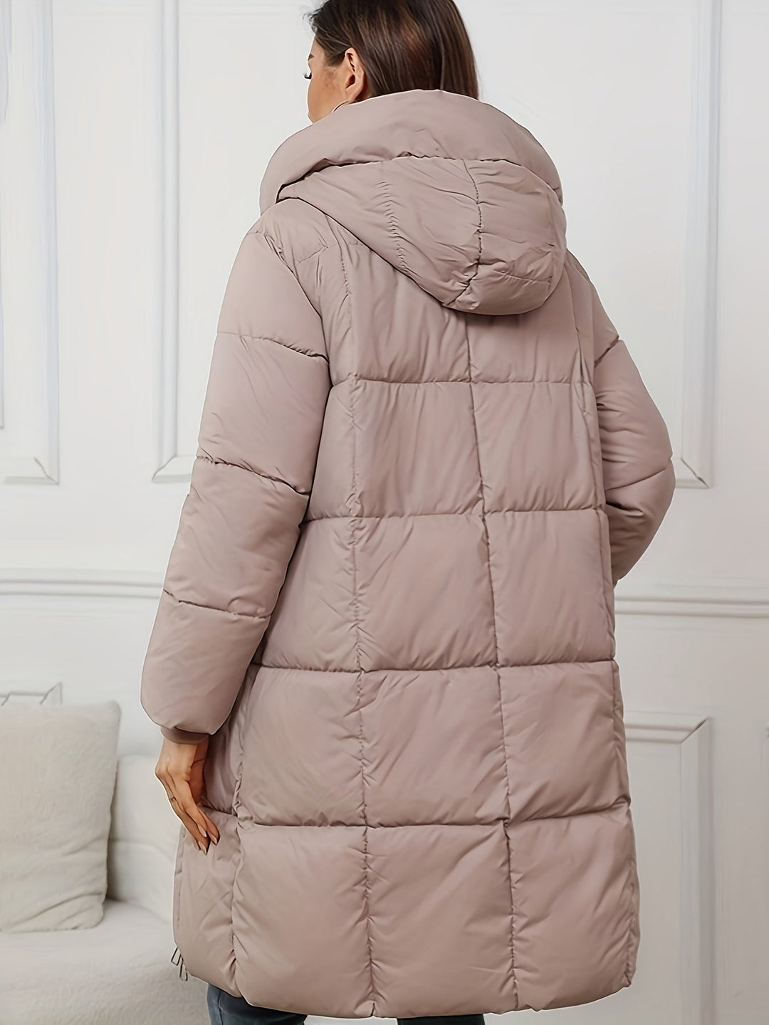 Women's Stylish Quilted Hooded Puffer Oversized Jacket