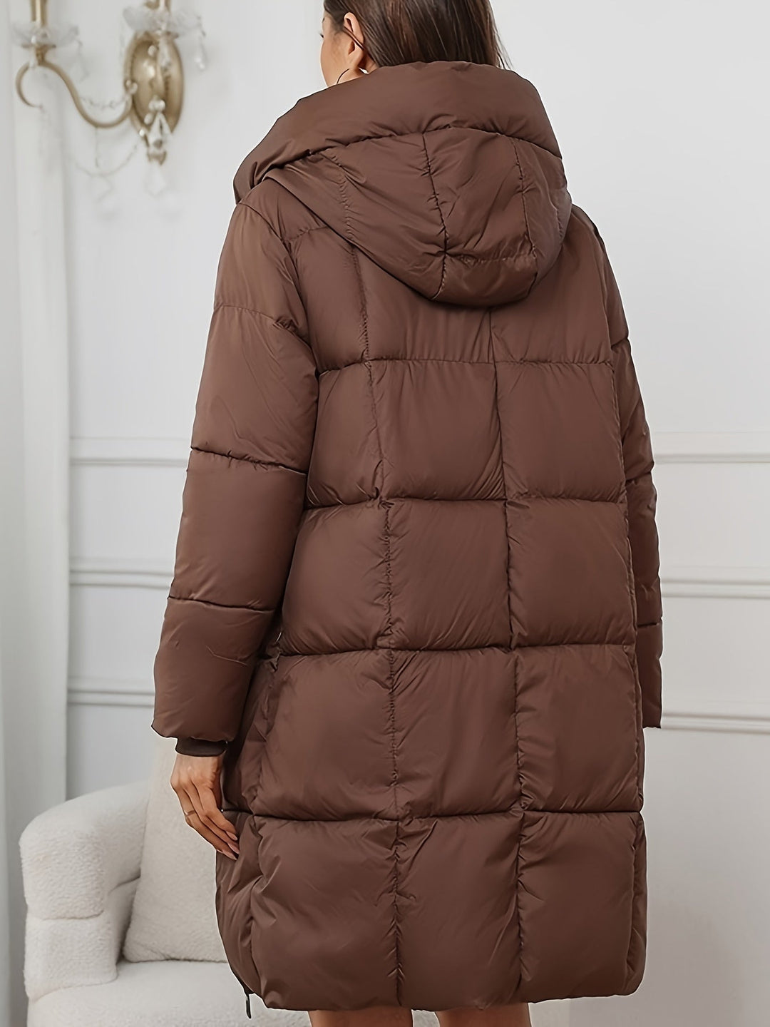 Women's Stylish Quilted Hooded Puffer Oversized Jacket