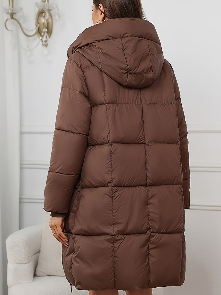 Women's Stylish Quilted Hooded Puffer Oversized Jacket