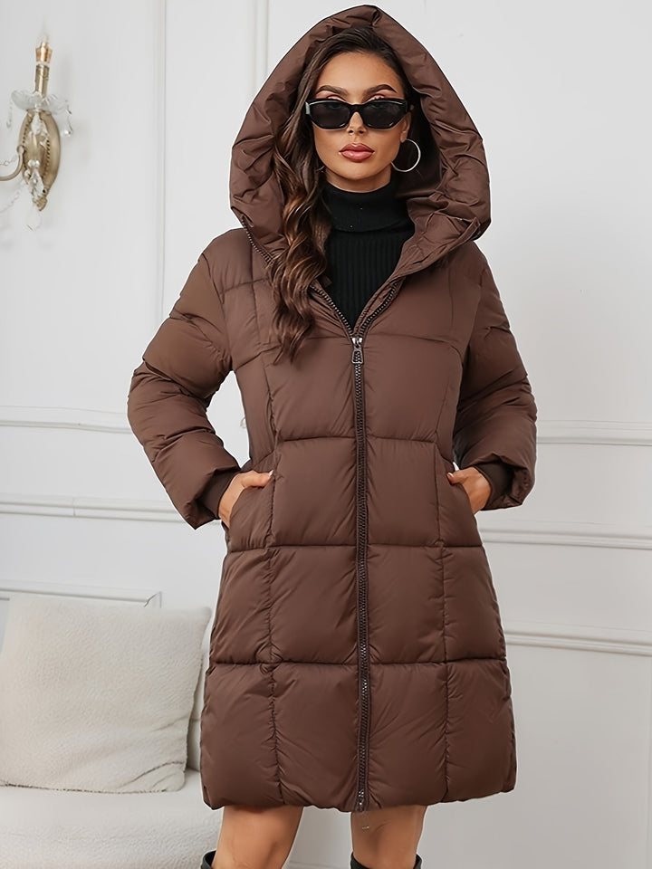 Women's Stylish Quilted Hooded Puffer Oversized Jacket