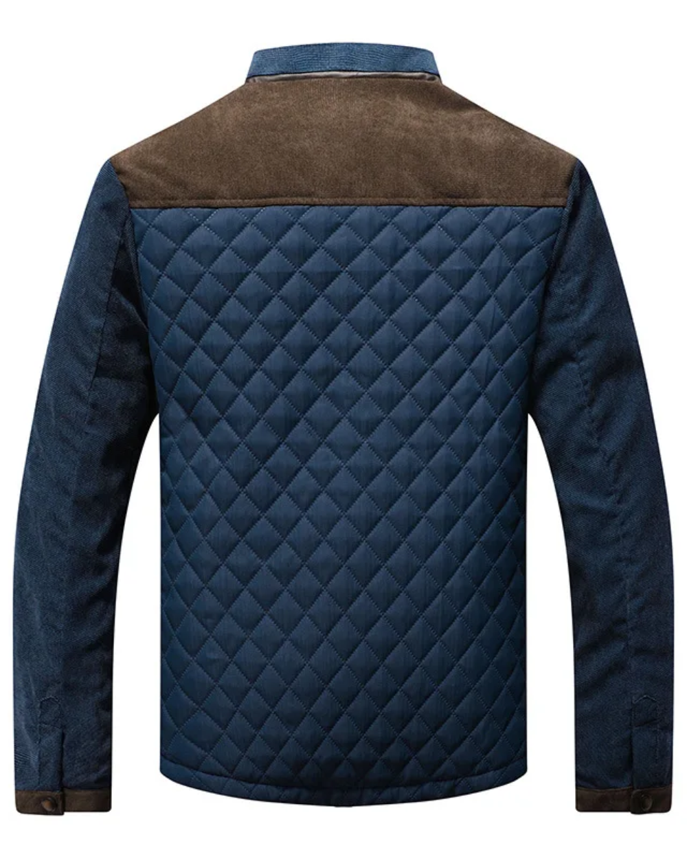 Men's Stylish Quilted Puffer Jacket with Funnel Neck