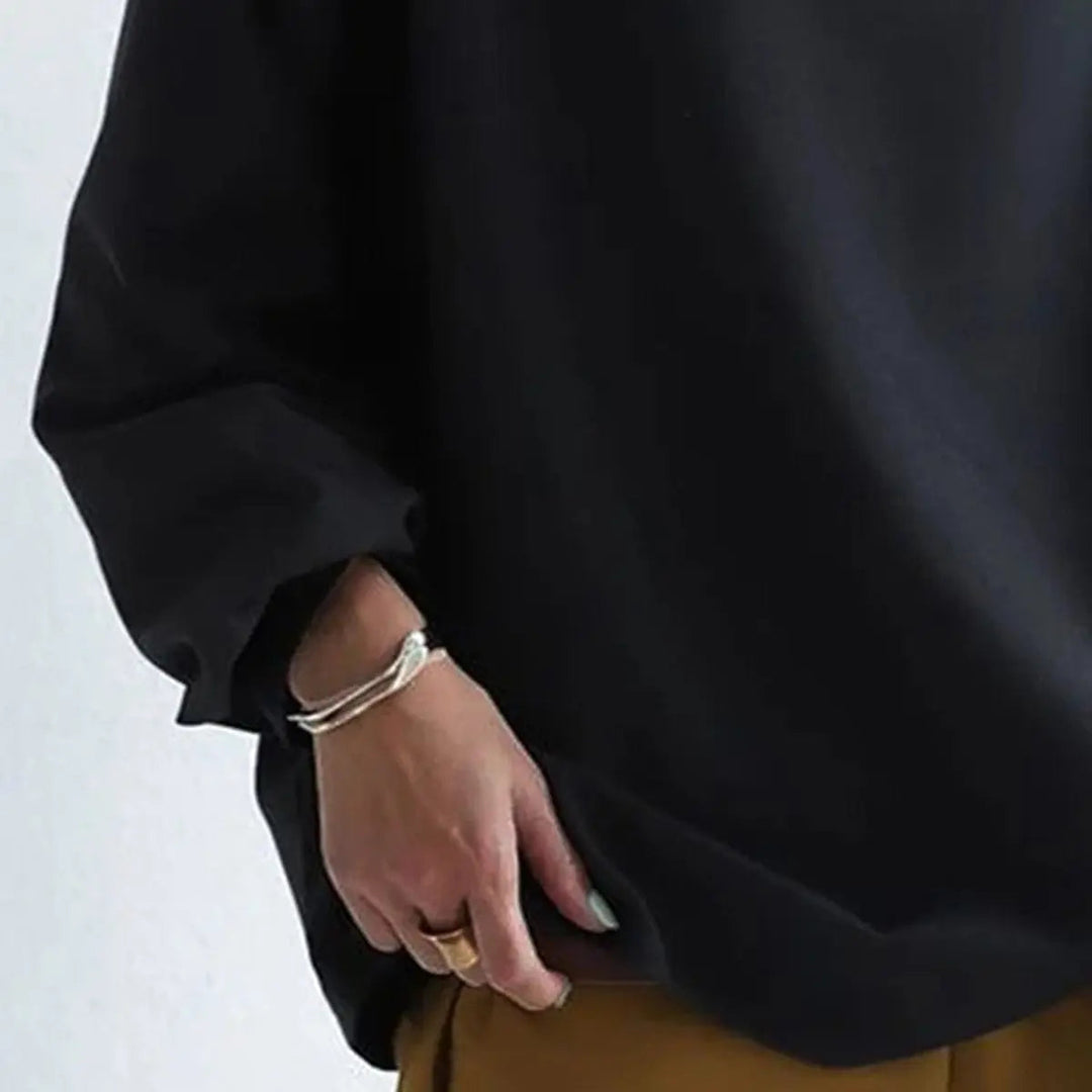 Women's Sophisticated Black Turtleneck Jumper