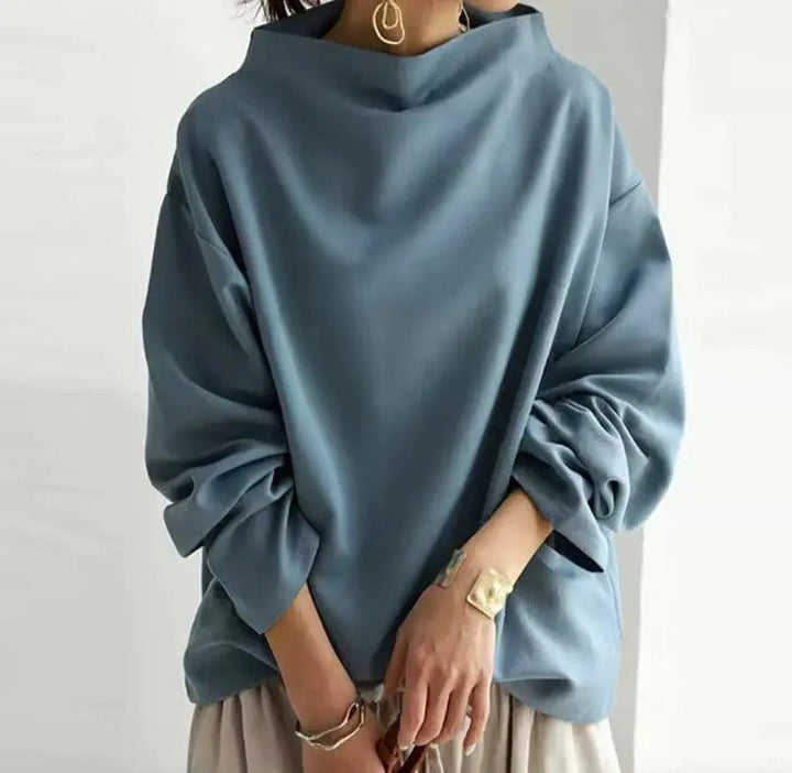 Women's Sophisticated Black Turtleneck Jumper
