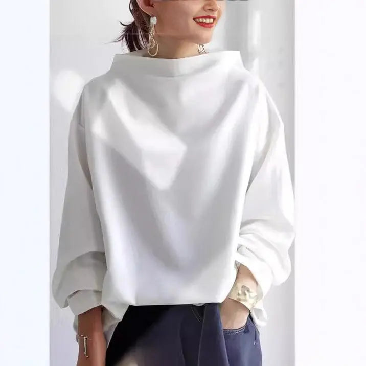 Women's Sophisticated Black Turtleneck Jumper