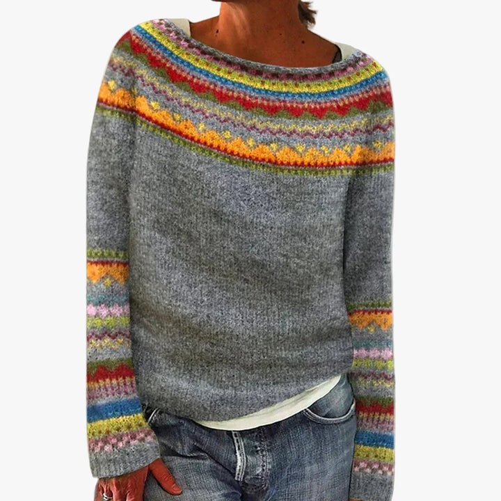 Women's Pretty Fair Isle Knit Jumper