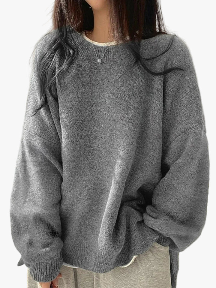 Women's Smart Knit Jumper with Crew Neck